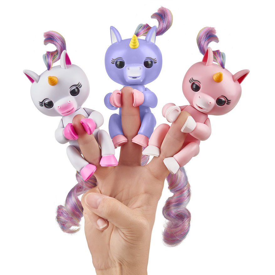 Интерактивный единорог Fingerlings Алика, пурпурный, 12 см.  